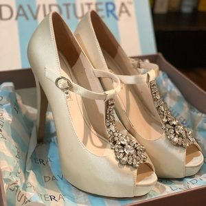 Barely worn bridal platform heels